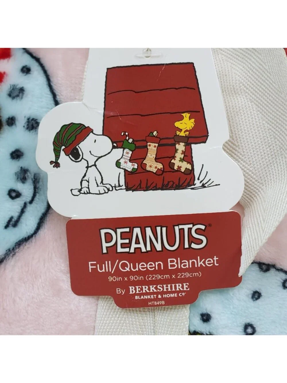 Peanuts Snoopy Full/Queen Plush Blanket By Berkshire 90